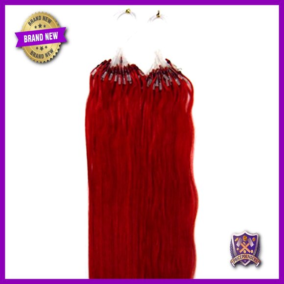Remy Human Hair Extensions Micro Ring Loop Bead Tipped 20 Inch main image 7